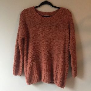 brown popcorn sweater